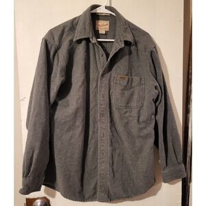 Woolrich Sportsman Chamois Shirt M 100% Wool Vintage Outdoorwear